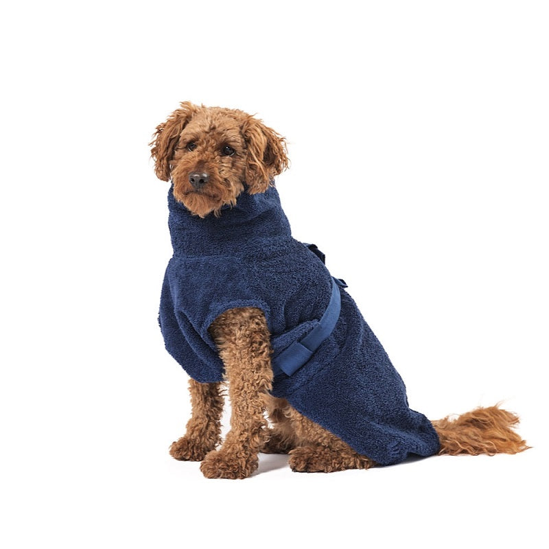 Hundebademantel aus Bio-Baumwolle 