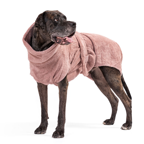 Hundebademantel aus Bio-Baumwolle 